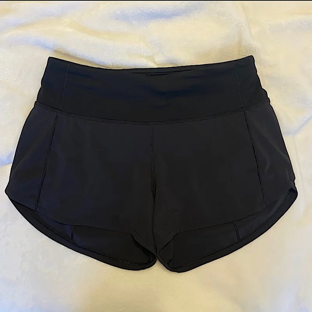 lululemon athletica Speed Up High-Rise Black size 4 Athletic Shorts